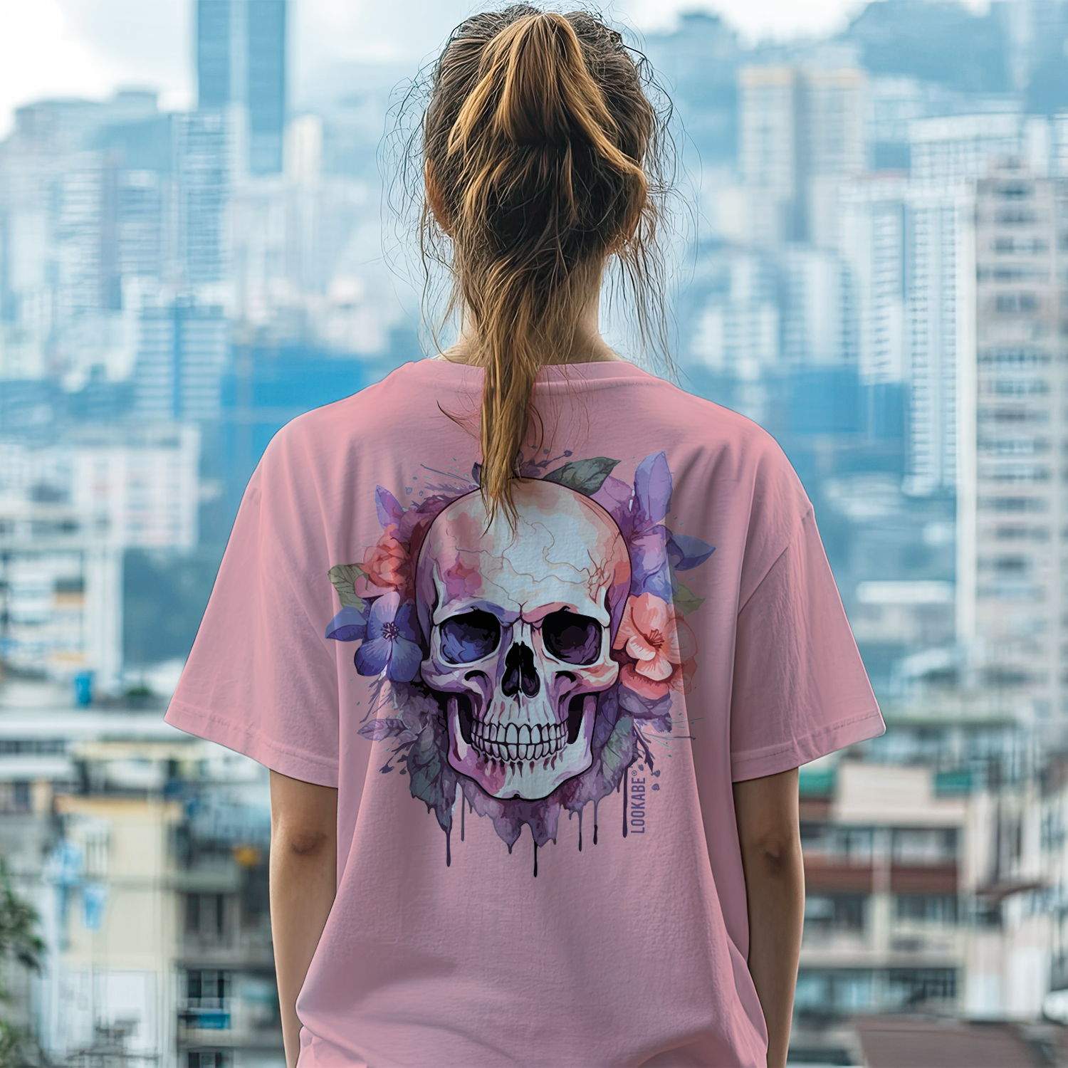 T-Shirt "Skull & Flowers"