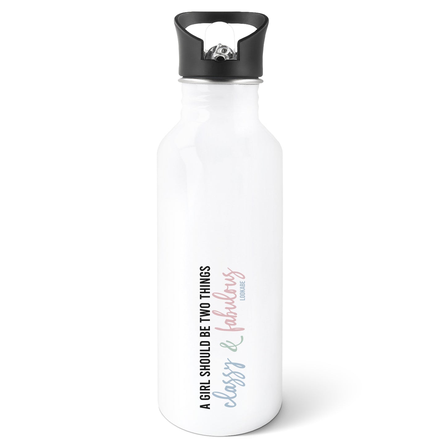 Trinkflasche "A girl should be"