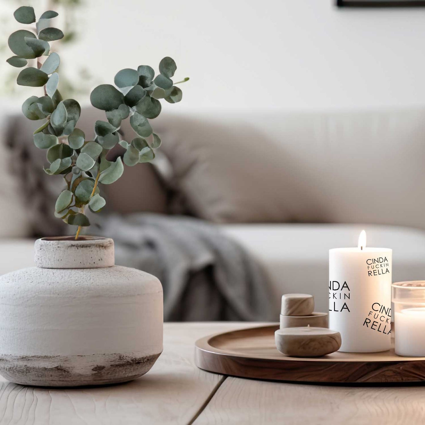Kerze "Cindafuckinrella"