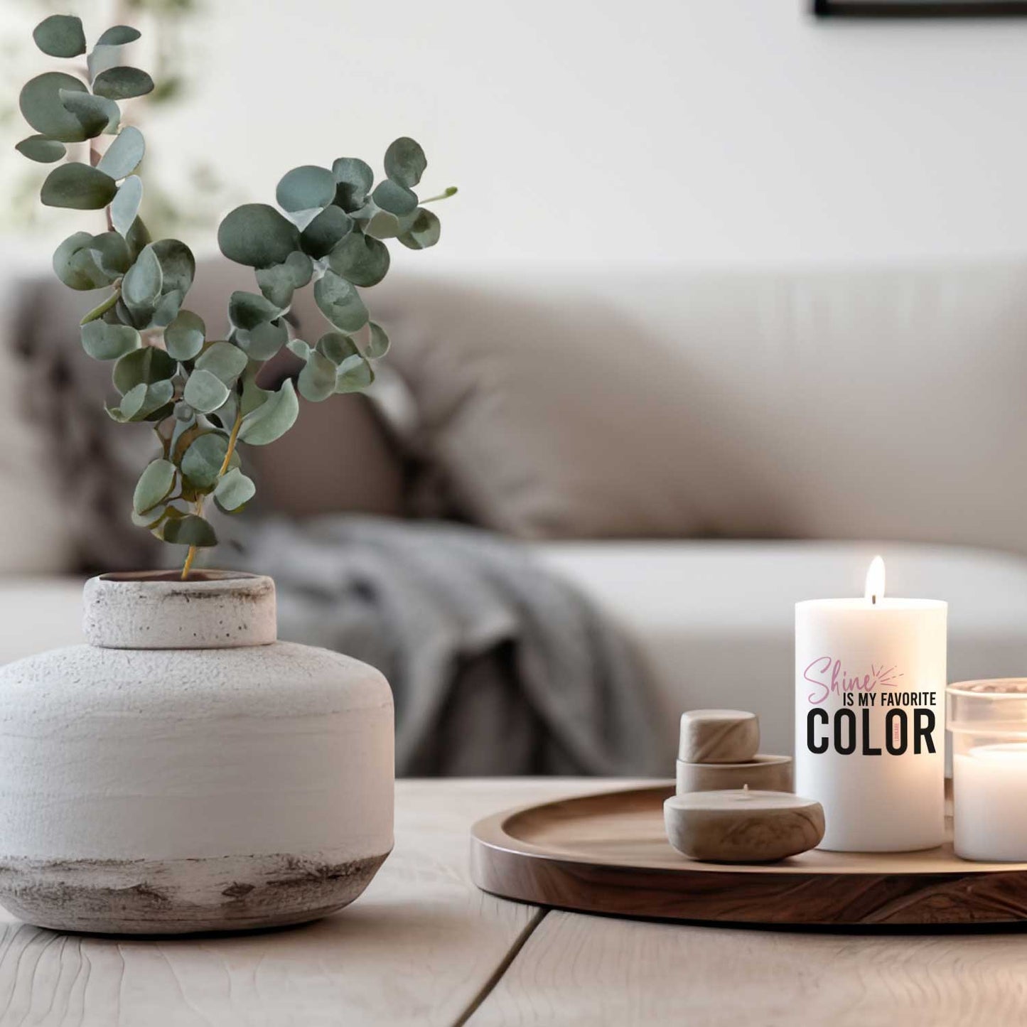 Kerze "Shine is my ..."