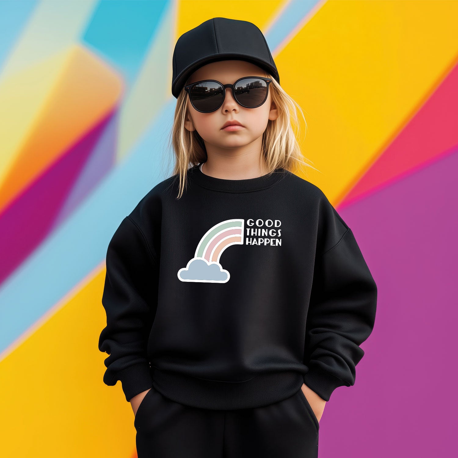 Sweatshirt "Good things happen"