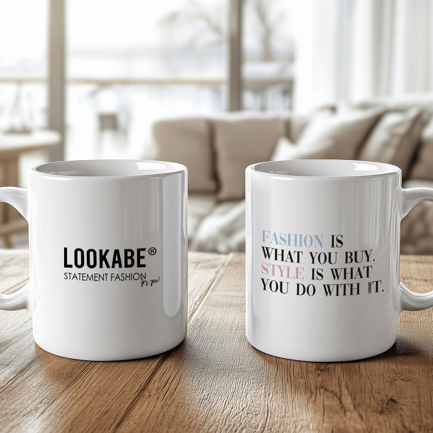 Tasse "Fashion is ..."