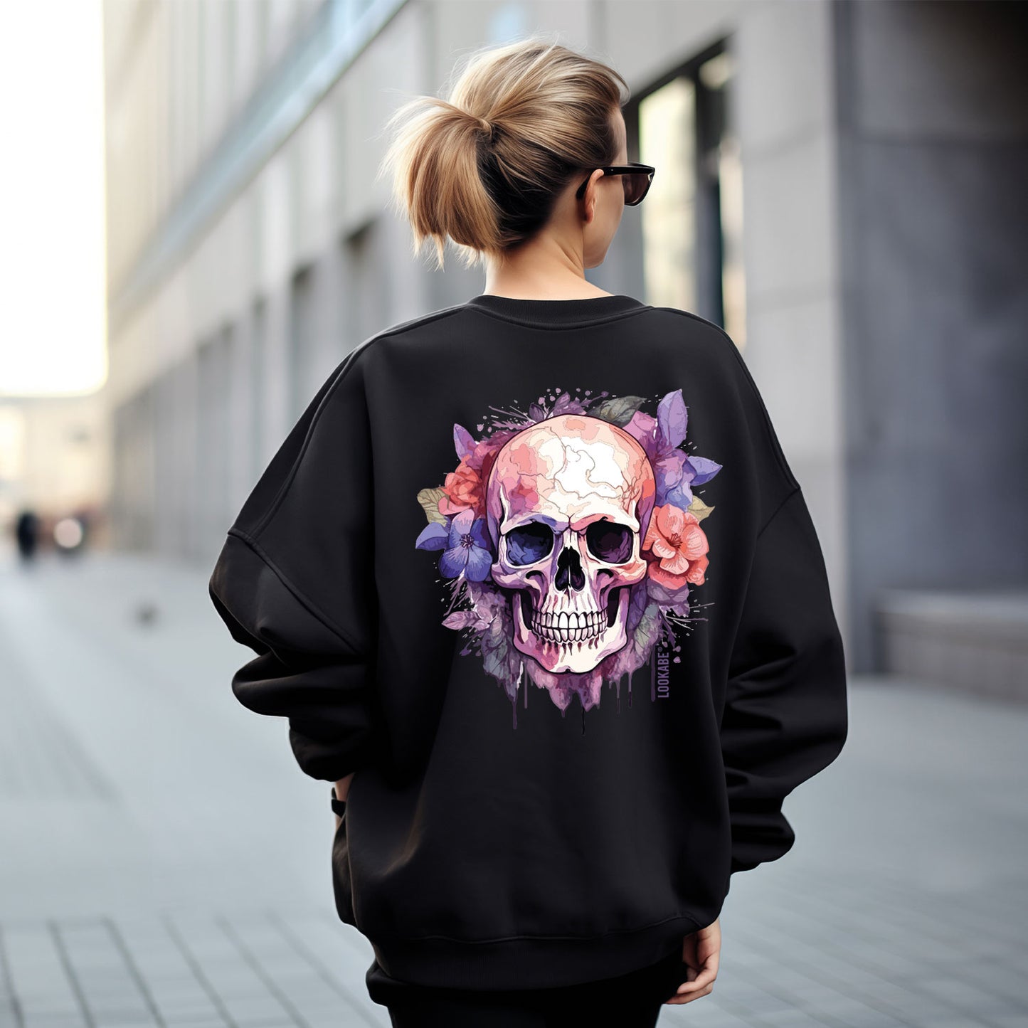 Sweatshirt "Skull & Flowers"