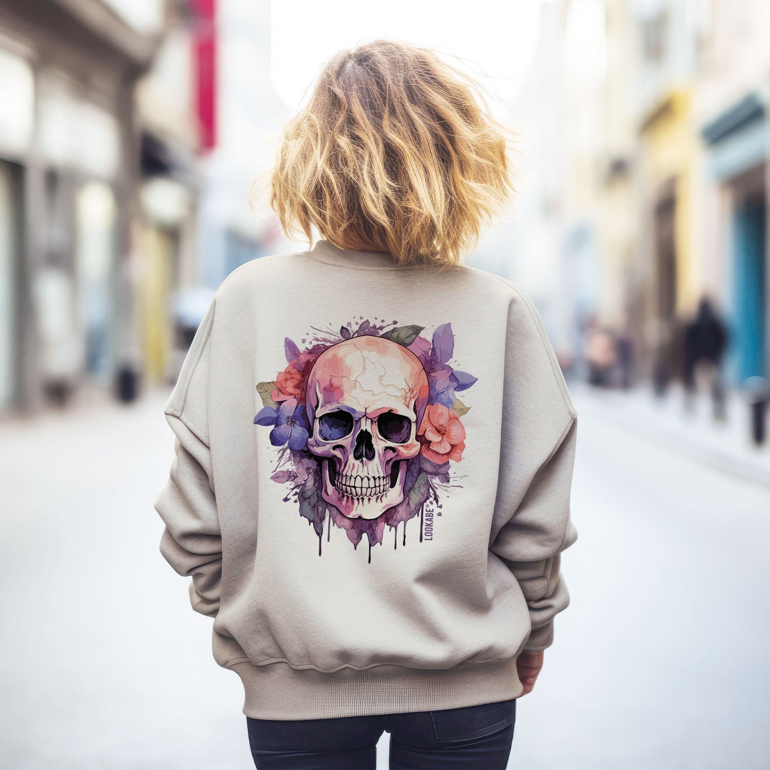 Sweatshirt "Skull & Flowers"